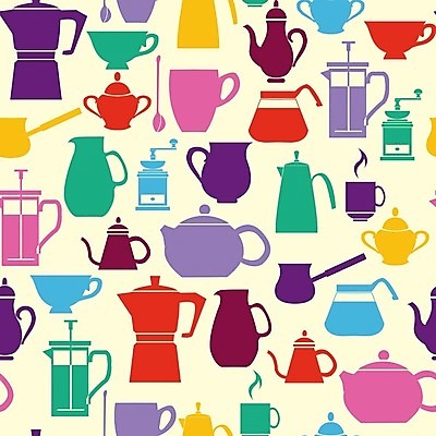 EPS 해외이미지 식기 디자인 실루엣 커피 음료 백그라운드 패턴 일러스트 주전자 세트 주방 카페 장비 우유 머그컵 플랫 냄비 찻잔 찻주전자 컵받침 심볼 사인 카페인 해외202004 해외일러스트 무늬 주방용품 잔 유제품 촬영기법 컵 상점 솥 받침대 파일형식 벡터 이미지허브