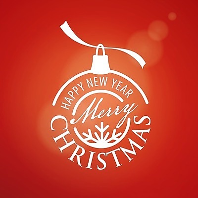 EPS 해외이미지 디자인 백그라운드 크리스마스 일러스트 이벤트 타이포그라피 사람없음 빨간색 축하 해피뉴이어 레터링 오너먼트 해외202004 해외일러스트 문자 기념일 컬러 컨셉 크리스마스장식 새해인사 파일형식 벡터 이미지허브