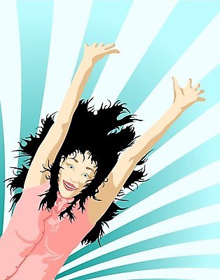 EPS 해외이미지 여자 행복 포즈 일러스트 성공 기념 그래픽 달리기 운동 점프 기쁨 우승 역동적 무료 필승 카피스페이스 해외202004 해외일러스트 감정 컨셉 모션 건강 사람 공백 최고 파일형식 벡터 이미지허브