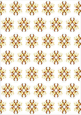 EPS 해외이미지 꽃 종이 백그라운드 꽃무늬 패턴 일러스트 그래픽 장식 노란색 견본 직물 황금 우아함 그림 해외202004 해외일러스트 식물 컬러 컨셉 무늬 파일형식 벡터 이미지허브