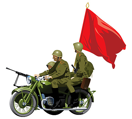 포토 JPG 해외이미지 일러스트 사람없음 옆모습 빨간색 초록색 기계 오토바이 흰색 깃발 만화 흰배경 그림 군용 싸움 전쟁 육군 병정 고립 소비에트 규칙적 해외202004 해외포토 뷰포인트 컬러 백그라운드 컨셉 모션 군대 바이크 파일형식 이미지허브
