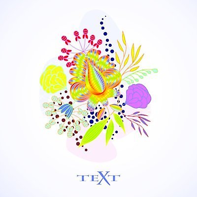 EPS 해외이미지 식물 꽃 백그라운드 잎 꽃무늬 곡선 일러스트 프레임 사람없음 해외202004 해외일러스트 선 무늬 파일형식 벡터 이미지허브