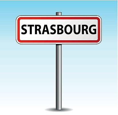 EPS 해외이미지 일러스트 표지판 도로표지판 환영 스트라스부르 해외202004 해외일러스트 도로 알림판 프랑스 파일형식 벡터 이미지허브