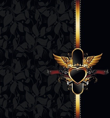 EPS 해외이미지 디자인 무기 백그라운드 잎 날개 일러스트 추상 프레임 미술 장식 검은색 권총 총 하트 화려 중세 황금 오브젝트 군용 방패 디테일 해외202004 해외일러스트 모양 식물 컬러 컨셉 무늬 문화예술 군대 역사 파일형식 벡터 이미지허브