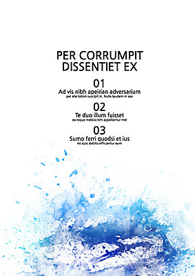 템플릿 내지 컬러 사람없음 파란색 물감 프레젠테이션 문서템플릿 서식 레이아웃 문서 번짐 제안서 목차 이미지템플릿 AI파일 미술도구 파일형식 벡터 효과