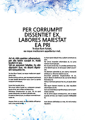 템플릿 내지 컬러 사람없음 파란색 물감 프레젠테이션 문서템플릿 서식 레이아웃 문서 번짐 제안서 이미지템플릿 AI파일 미술도구 파일형식 벡터 효과