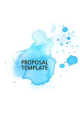 템플릿 표지 컬러 하늘색 사람없음 물감 프레젠테이션 문서템플릿 서식 레이아웃 문서 번짐 제안서 이미지템플릿 AI파일 파란색 미술도구 파일형식 벡터 효과