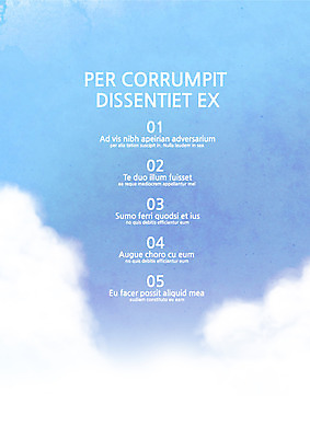 구름 템플릿 내지 사람없음 프레젠테이션 문서템플릿 서식 레이아웃 문서 제안서 목차 이미지템플릿 AI파일 자연요소 파일형식 벡터