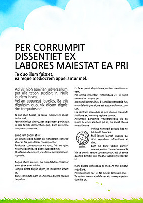 구름 템플릿 내지 잔디 사람없음 프레젠테이션 문서템플릿 서식 레이아웃 문서 제안서 이미지템플릿 AI파일 자연요소 식물 파일형식 벡터