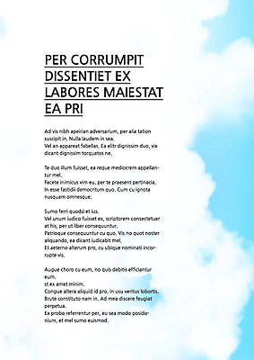 구름 템플릿 내지 사람없음 프레젠테이션 문서템플릿 서식 레이아웃 문서 제안서 이미지템플릿 AI파일 자연요소 파일형식 벡터