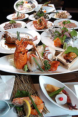 포토 JPG 접시 채소 조개 새우 사람없음 초밥 해물요리 회 바닷가재 레몬 해산물 문어 가리비 일본음식 국내포토 식기 음식 과일 어패류 연체동물 갑각류 수중동물 가재 파일형식