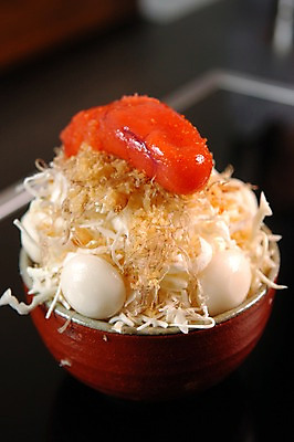 포토 JPG 그릇 음식 채소 근접촬영 사람없음 아웃포커스 덮밥 양배추 메추리알 명란젓 젓갈 일본음식 국내포토 식기 뷰포인트 촬영기법 알 파일형식