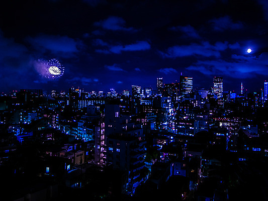 포토 JPG 구름 해외풍경 아시아 야경 하늘 조명 불꽃놀이 빌딩 사람없음 야외 도시풍경 일본 달 도시 도심 도쿄 국내포토 자연요소 해외 나라 놀이 풍경 건물 야간 파일형식 풍경_경치