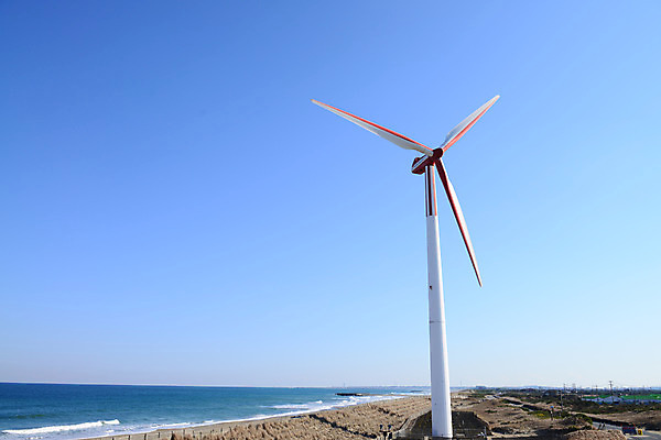 포토 JPG 주간 바다 하늘 풍경 해변 사람없음 야외 풍차 발전기 발전소 에너지 그린에너지 풍력에너지 국내포토 자연요소 파일형식