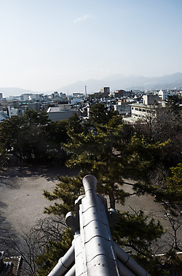 포토 JPG 주간 나무 식물 해외풍경 건축물 아시아 고건축 하늘 지붕 기와 풍경 사람없음 야외 건물 도시풍경 일본 동양건축 도시 성 일본전통 일본건축 오가키성 국내포토 자연요소 전통 해외 건축 나라 파일형식 동양