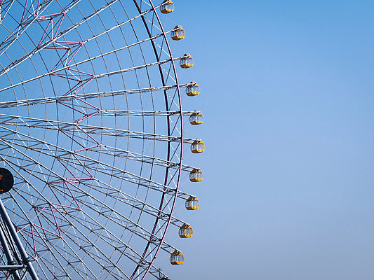 포토 JPG 주간 해외풍경 아시아 하늘 풍경 사람없음 야외 일본 놀이공원 놀이기구 대관람차 요코하마 국내포토 자연요소 해외 나라 테마파크 파일형식
