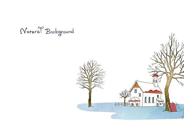 PSD 나무 계절 백그라운드 겨울 일러스트 자연 주택 사람없음 눈 분위기 순수 겨울배경 국내일러스트 자연요소 식물 컨셉 날씨 건물 생태계 파일형식