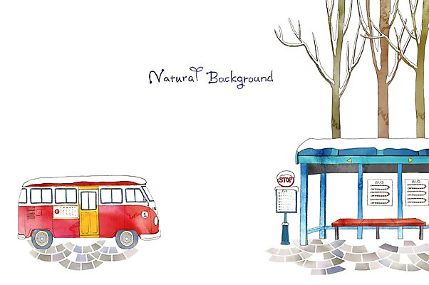 PSD 나무 계절 백그라운드 겨울 벤치 일러스트 자연 버스 알림판 사람없음 눈 분위기 역 버스정류장 순수 겨울배경 국내일러스트 자연요소 식물 육상교통 컨셉 의자 교통시설 날씨 대중교통 생태계 파일형식