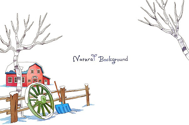 PSD 나무 계절 백그라운드 겨울 일러스트 자연 주택 사람없음 울타리 눈 바퀴 분위기 삽 순수 겨울배경 국내일러스트 자연요소 식물 컨셉 날씨 건물 담장 생태계 파일형식
