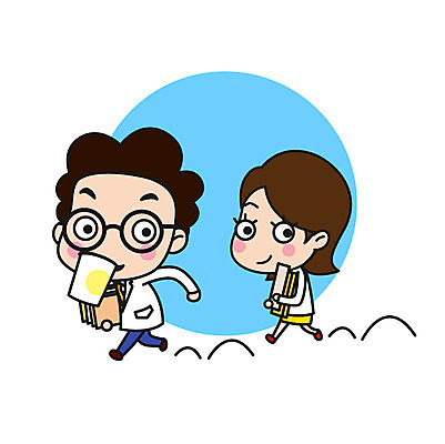 전신 직업 캐릭터 여자 남자 안경 커피 스티커 일러스트 넥타이 직업캐릭터 들기 사람 성인 두명 책 걷기 가운 실험복 지각 과학자 성인만 안경낌 일러캐릭터 AI파일 잡화 옷 음료 과학 모션 학자 파일형식 벡터