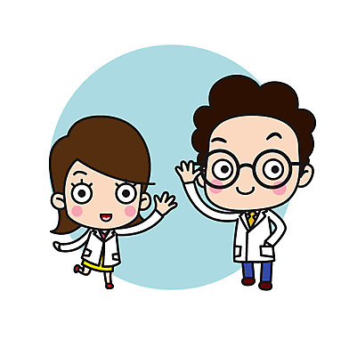 전신 직업 캐릭터 여자 남자 안경 스티커 일러스트 넥타이 직업캐릭터 서기 미소 사람 손짓 성인 두명 인사 가운 실험복 과학자 손인사 성인만 안경낌 일러캐릭터 AI파일 잡화 옷 과학 모션 표정 예절 학자 파일형식 벡터