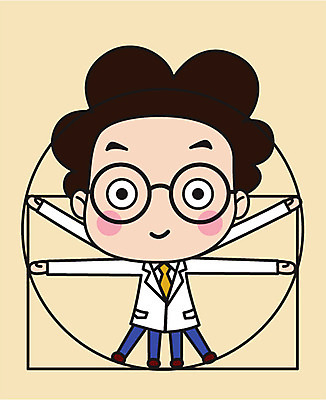 전신 직업 캐릭터 남자 안경 스티커 일러스트 직업캐릭터 한명 서기 미소 사람 성인 가운 실험복 과학자 비율 레오나르도다빈치 성인남자한명만 안경낌 일러캐릭터 AI파일 1 잡화 옷 과학 모션 표정 학자 남자한명만 성인남자만 파일형식 벡터