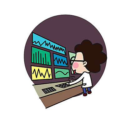 전신 직업 캐릭터 응시 남자 안경 스티커 일러스트 직업캐릭터 한명 서기 사람 성인 모니터 관찰 키보드 과학자 성인남자한명만 안경낌 일러캐릭터 AI파일 1 시선 잡화 과학 모션 컴퓨터 학자 남자한명만 성인남자만 파일형식 벡터