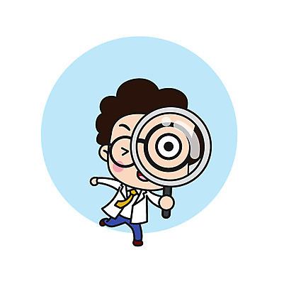 전신 직업 캐릭터 남자 안경 스티커 일러스트 돋보기 넥타이 직업캐릭터 한명 서기 미소 들기 사람 성인 관찰 가운 실험복 과학자 성인남자한명만 안경낌 일러캐릭터 AI파일 1 잡화 옷 과학 모션 표정 학자 남자한명만 성인남자만 파일형식 벡터