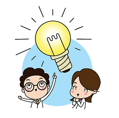 직업 캐릭터 여자 남자 안경 스티커 일러스트 전구 넥타이 아이디어 직업캐릭터 서기 미소 사람 손짓 상반신 성인 두명 가리킴 가운 실험복 과학자 성인만 안경낌 일러캐릭터 AI파일 잡화 옷 과학 컨셉 모션 표정 학자 파일형식 벡터