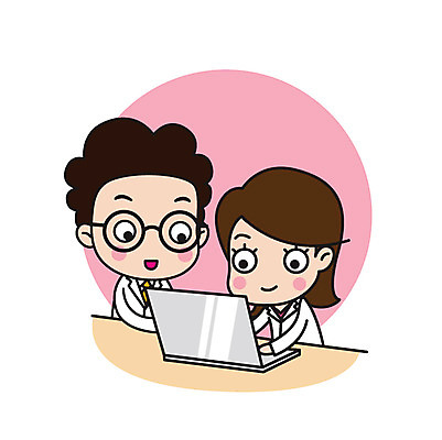 직업 캐릭터 응시 여자 남자 안경 스티커 일러스트 탁자 회의 직업캐릭터 서기 미소 사람 상반신 성인 두명 노트북 과학자 성인만 안경낌 일러캐릭터 AI파일 시선 잡화 과학 가구 비즈니스 모션 표정 전자제품 학자 파일형식 벡터