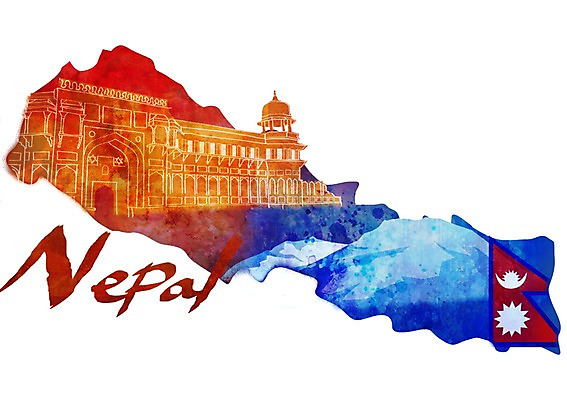 PSD 문자 손글씨 영어 나라 아시아 상징 캘리배경 지도 일러스트 캘리그라피 타이포그라피 글자캘리그라피 사람없음 단어 국기 심볼 네팔 왕궁 히말라야 국내일러스트 백그라운드 궁전 파일형식 산맥