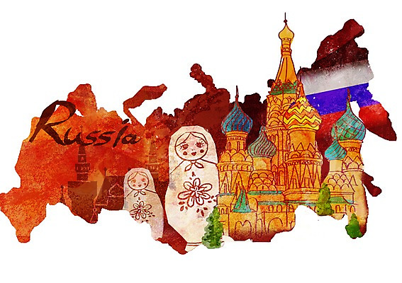 PSD 문자 손글씨 영어 유럽 나라 인형 상징 캘리배경 지도 일러스트 캘리그라피 타이포그라피 글자캘리그라피 사람없음 단어 국기 심볼 러시아 대성당 마트료시카 성바실리성당 국내일러스트 백그라운드 성당 파일형식