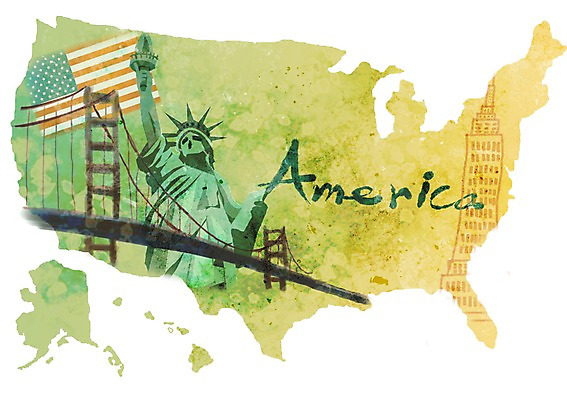 PSD 문자 손글씨 영어 나라 상징 캘리배경 지도 북아메리카 일러스트 캘리그라피 타이포그라피 글자캘리그라피 사람없음 단어 미국 국기 심볼 자유의여신상 금문교 국내일러스트 백그라운드 아메리카 세계문화유산 다리_건축물 파일형식