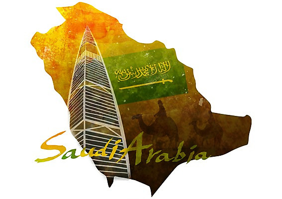 PSD 문자 손글씨 영어 나라 상징 캘리배경 지도 일러스트 캘리그라피 타이포그라피 글자캘리그라피 사람없음 단어 국기 심볼 사우디아라비아 국내일러스트 백그라운드 중동 파일형식