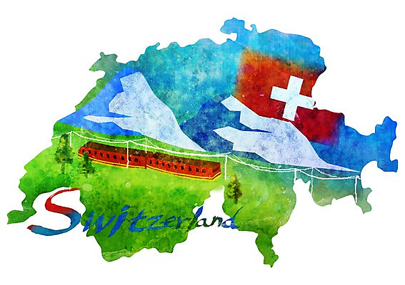 PSD 나무 문자 손글씨 영어 유럽 나라 상징 캘리배경 지도 일러스트 캘리그라피 타이포그라피 글자캘리그라피 사람없음 단어 국기 심볼 스위스 알프스 알프스산 국내일러스트 식물 백그라운드 산 파일형식