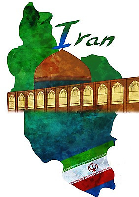 PSD 문자 손글씨 영어 나라 상징 캘리배경 지도 일러스트 캘리그라피 타이포그라피 글자캘리그라피 사람없음 단어 국기 심볼 광장 이란 이맘광장 국내일러스트 백그라운드 중동 파일형식