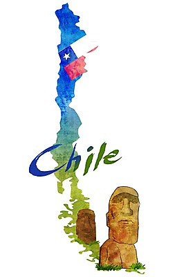 PSD 문자 손글씨 영어 나라 상징 캘리배경 지도 일러스트 캘리그라피 타이포그라피 글자캘리그라피 사람없음 단어 남아메리카 국기 심볼 석상 칠레 모아이 국내일러스트 백그라운드 아메리카 이스터섬 파일형식