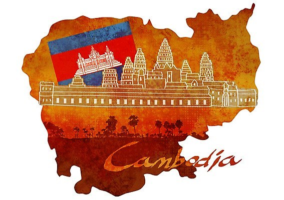 PSD 문자 손글씨 영어 나라 아시아 상징 캘리배경 지도 일러스트 캘리그라피 타이포그라피 글자캘리그라피 사람없음 단어 국기 심볼 캄보디아 앙코르와트 국내일러스트 백그라운드 파일형식