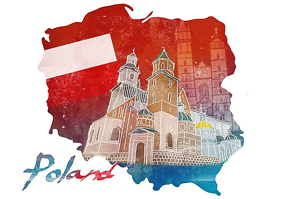 PSD 문자 손글씨 영어 유럽 나라 상징 캘리배경 지도 일러스트 캘리그라피 타이포그라피 글자캘리그라피 사람없음 단어 성당 국기 심볼 폴란드 국내일러스트 백그라운드 종교건축 파일형식