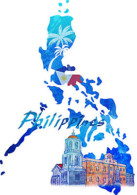 PSD 문자 손글씨 영어 나라 아시아 상징 캘리배경 지도 일러스트 캘리그라피 필리핀 타이포그라피 글자캘리그라피 사람없음 단어 야자수 성당 국기 심볼 국내일러스트 나무 백그라운드 종교건축 동남아시아 파일형식