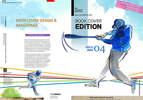 PSD 템플릿 편집 표지디자인 북디자인 표지 남자 리플렛 스포츠 북커버 사람 팜플렛 성인 두명 운동 야구 야구방망이 남자만 성인남자만 성인만 이미지템플릿 건강 구기 야구용품 파일형식