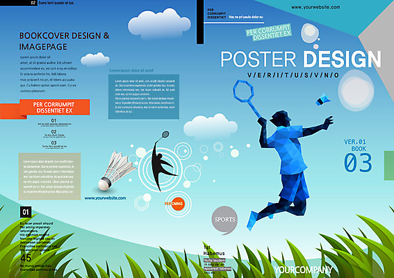 PSD 템플릿 편집 표지디자인 북디자인 표지 남자 리플렛 스포츠 북커버 한명 사람 팜플렛 성인 운동 배드민턴라켓 셔틀콕 배드민턴 남자만 남자한명만 성인남자만 성인만 이미지템플릿 1 스포츠용품 건강 구기 라켓 파일형식