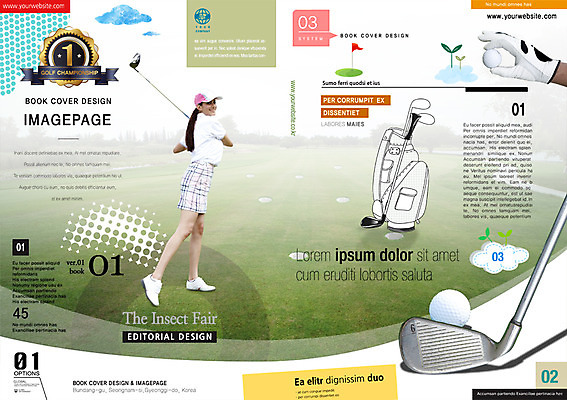PSD 서양인 외국인 템플릿 편집 표지디자인 북디자인 여자 표지 리플렛 스포츠 골프 북커버 골프공 한명 사람 팜플렛 성인 운동 골프채 여자만 여자한명만 성인여자만 성인만 이미지템플릿 1 공 골프용품 건강 인종 구기 파일형식