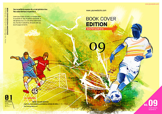PSD 템플릿 편집 표지디자인 북디자인 표지 남자 리플렛 스포츠 북커버 축구공 사람 팜플렛 성인 세명 운동 축구 골대 남자만 성인남자만 성인만 이미지템플릿 공 축구용품 건강 구기 파일형식