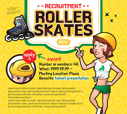 PSD 템플릿 여자 웹템플릿 이벤트페이지 사람 이벤트 성인 취미 두명 운동 롤러블레이드 헬멧 모집 여자만 성인여자만 성인만 이미지템플릿 건강 보호장비 페이지 파일형식