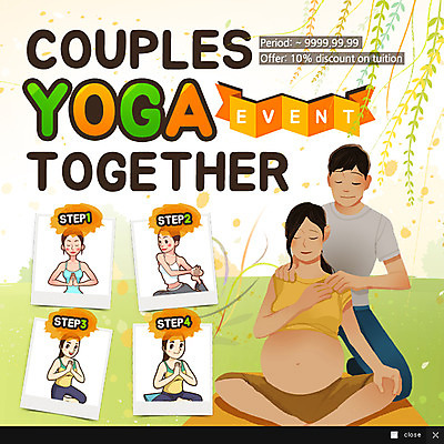 PSD 템플릿 부부 여자 남자 웹템플릿 요가 팝업 이벤트팝업 웹팝업 사람 이벤트 여러명 성인 취미 운동 임산부 성인만 이미지템플릿 웰빙 커플 다수 건강 임신 파일형식