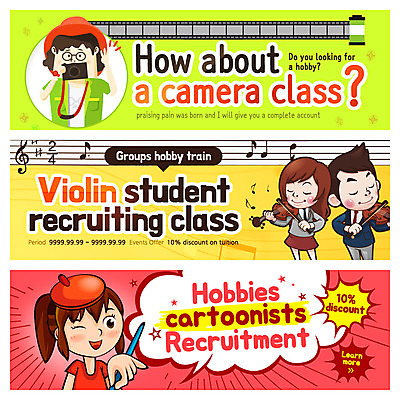 PSD 템플릿 배너 여자 남자 어린이 악기 음악 웹템플릿 음표 사람 이벤트 여러명 성인 취미 카메라 사진촬영 만화 필름 바이올린 오선지 만화가 웹배너 이미지템플릿 직업 기호 다수 현악기 문화예술 전자제품 촬영 악보 오선 파일형식