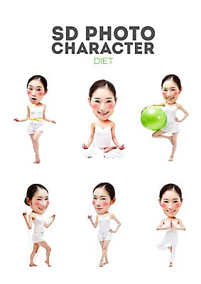 PSD 편집이미지 여자 스티커 다이어트 요가 포토일러 줄자 사람 동양인 여러명 성인 운동 귀여움 한국인 짐볼 줄넘기 SD캐릭터 여자만 성인여자만 성인만 이미지편집 캐릭터 웰빙 다수 컨셉 자 건강 인종 파일형식