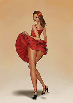 전신 PSD 원피스 여자 일러스트 한명 서기 사람 성인 섹시 유혹 국내일러스트 1 옷 컨셉 모션 파일형식