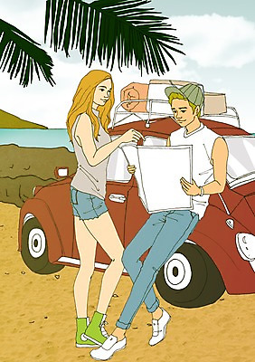 주간 PSD 식물 라이프스타일 커플 계절 여자 남자 바다 여행 지도 일러스트 자동차 휴가 휴식 함께함 사람 성인 해변 야외 두명 여름 야자수 자유 만화 아트툰 국내일러스트 자연요소 나무 육상교통 컨셉 관계 생활 그림 파일형식